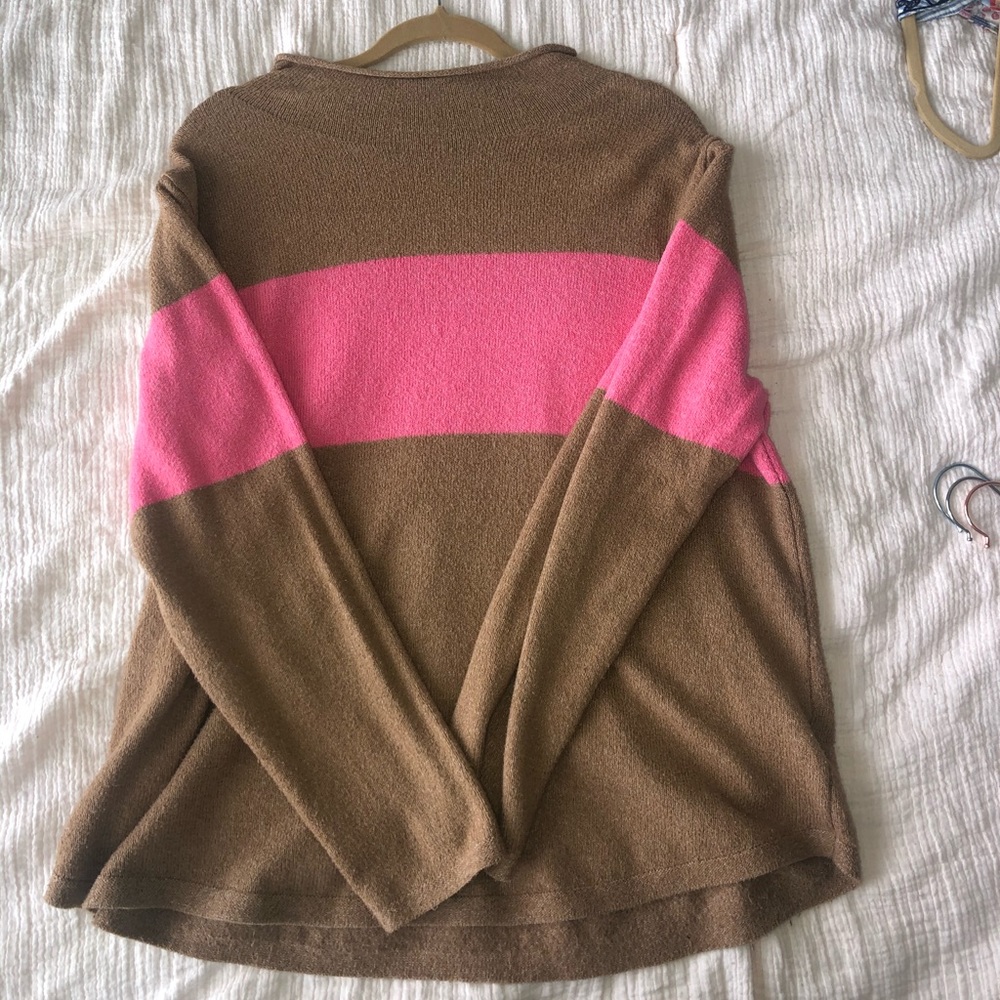 Cozy color block sweater